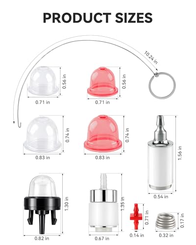 Fuel Line Kit Primer Bulb Fuel Filter for 2 Stroke Small Engine