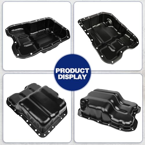 Transmission Oil Pan with Drain Plug, Fit for Mitsubishi Lancer 2008-2012 2.0L, Fit for Mitsubishi Outlander 2006-2012 2.0L, Fit for Mitsubishi ASX 2010-2015 2.0L, OE MN187235 - size: MN187235