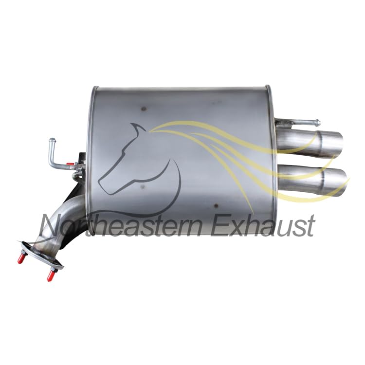 Exhaust Pair of Muffler Compatible for 2006-2010 Infiniti M35 3.5L | 2006-2010 Infiniti M45 4.5L | Stainless Steel | Northeastern Exhaust | Free Gaskets Included | Automotive Replacement Part