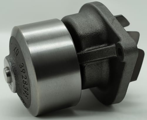 Direct Fit A77703 Water Pump for Case - Diesel Tractor - Coolant Pump with Pulley and Gasket (O-Ring) - Primed, Painted - Meets or Exceeds OEM Spec