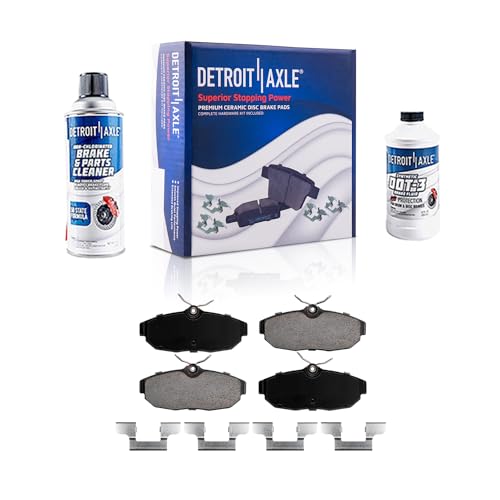 Detroit Axle - Rear Brake Pads for 2005-2011 Ford Mustang 2006 2007 2008 - size: 4P1201954/Kit