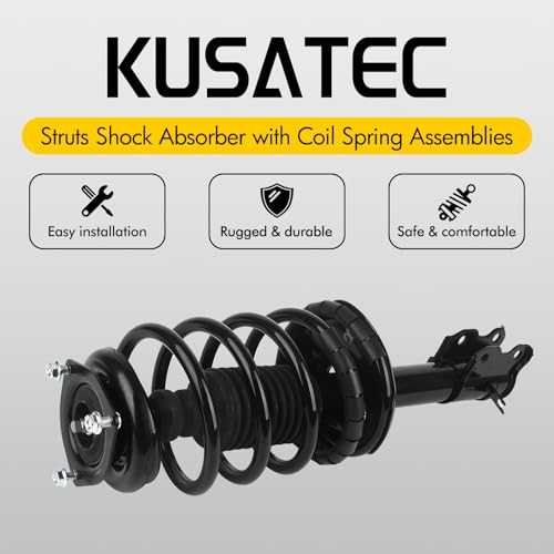 KUSATEC Front Pair Complete Struts Shock Absorber 172106 172105