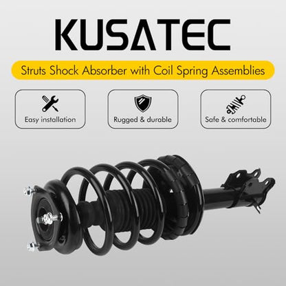 KUSATEC Front Pair Complete Struts Shock Absorber 172106 172105