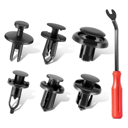DNA Motoring 120pcs Car Push Retainer Clips Bumper Retainer Clips, Car Body Fixed Clip Bumper Fender Rivet, Auto Body Fasteners Push Retainer Kit, TOOLS-00738 - style: 120pcs
