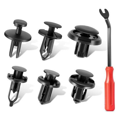 DNA Motoring 120pcs Car Push Retainer Clips Bumper Retainer Clips, Car Body Fixed Clip Bumper Fender Rivet, Auto Body Fasteners Push Retainer Kit, TOOLS-00738 - style: 120pcs