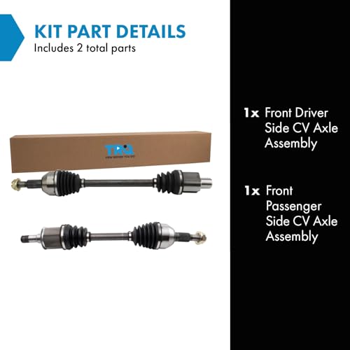 TRQ Front Driver and Passenger Side CV Axle Assembly Set 2 Piece - style: CSA36523