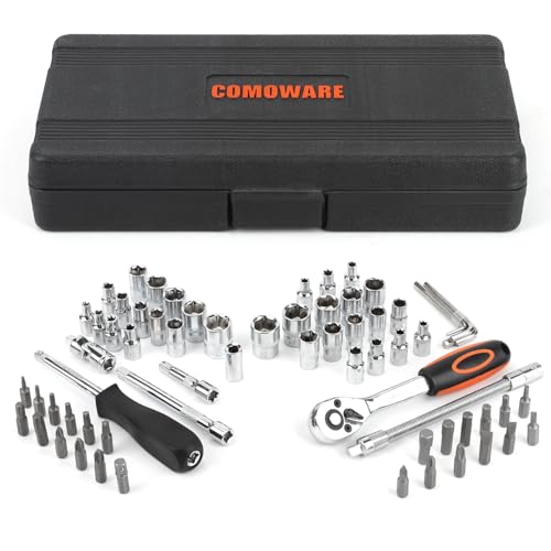 69pcs Drive Impact Socket Set (1/4" & 3/8"), Metric & Standard Socket Set