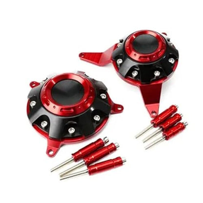 for Z900 Z900S z900 z900s 2026 2025 2024 2023-2017 New Accessories Motorcycle Anti-Fall Protection Engine Protective Cover Fairing Plate Slider Anti-Collision Pad (red) - color: red