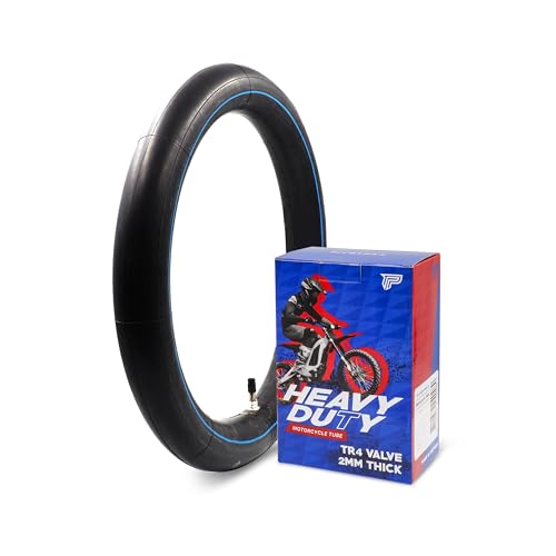 PIVOTRAX 70/100-19 (2.75/3.00-19, 80/100-19) 19" Heavy Duty E-Bike Electric Dirt Bike Inner Tube - 2 mm Thickness-TR4 Valve- Fits Most 3.00-19 MX Tires, Surron LightBee X, UltraBee, Talaria, EridePro - size: 70/100-19 (2.75/3.00-19)