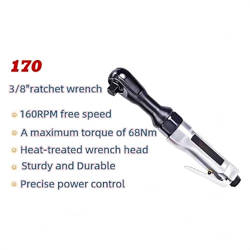 170G 3/8" Air Ratchet Wrench, 55 ft-lb Torque, 170 RPM Replacement for Ingersoll Rand 170G