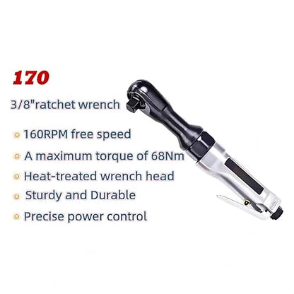170G 3/8" Air Ratchet Wrench, 55 ft-lb Torque, 170 RPM Replacement for Ingersoll Rand 170G