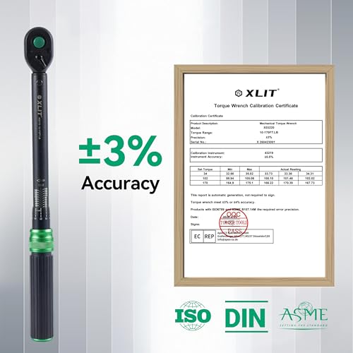 Click Torque Wrench, Dual-Direction Adjustable 72 Tooth Ratchet, ±3% Accuracy, Small Torque Wrench for Bike, Motorcycle and Car Repair (1/2", 6PCS) - size: 1/2", 6PCS
