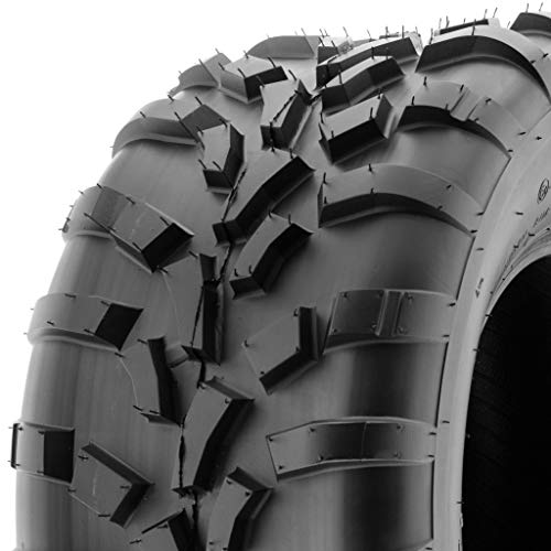 Pair of 2 SunF 25x11-12 AT-XC ATV/UTV Off-Road Tires, 6PR, Directional Knobby Tread | A010 - size: 25x11-12
