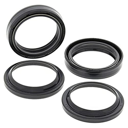Fork Seal & Wiper Set fits - KDX200 KDX 200 1986-1992 - Fork Dust Seals - Wear-Resistant Seal Kit - Fork Oil Seals & Wiper Rebuild Repair Kit - High Strength Rubber Seals