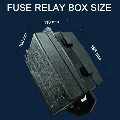 12V24VRelay Fuse Block with 10Pack 5Pin 30A Relays Slots 40 ATC/ATO Fuse Universal Circuit Control Relay System Box Controller Manual Dimmable 12V24V On/Off Switch Panel for Car SUV Truck