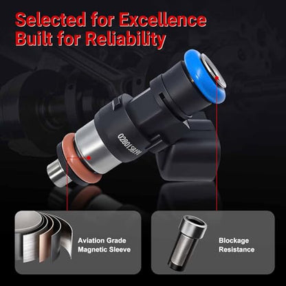 Fuel Injectors 0280158191 Compatible with Ford Lincoln 3.5L 3.7L V6 - size: 0280158191