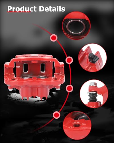 cciyu Rear Left/Right Disc Brake Caliper Assembly w/Bracket 18-B4752 - size: Rear Right[18-B4752]