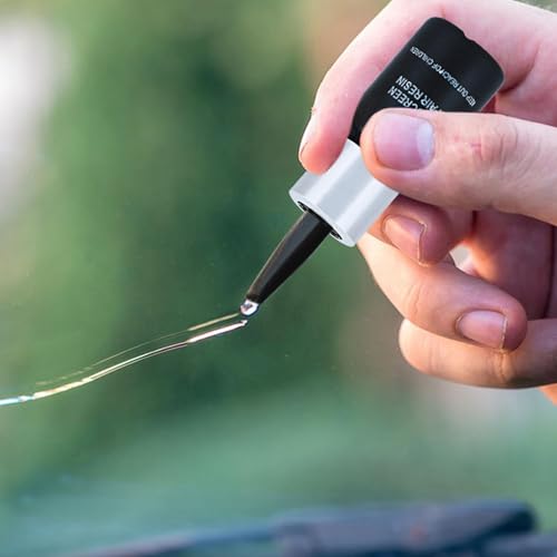 Car Glass Nano Repair Fluid Car Glass Windshield Crack Chip Nano Repair - color: black