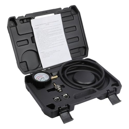 CMTOOL Exhaust Back Pressure Tester Kit with Carrying Case, Automotive Exhaust Back Pressure Gauge Set with 6-Foot Hose, Professional Car Diagnostic Test Tool with Adapter & 2 Hose Clamps