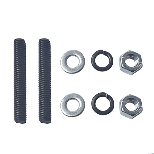 New upgradation Exhaust Muffler Pipe and gasket nut kit for 2 stroke 49cc 60cc 66cc 80cc Engines Gas Motorized Bicycle Motor Bikes Silver - size: Exhaust Muffler Pipe kit Silver