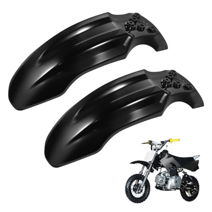 2Pcs Motorcycle Front Wheel Mudguard Compatible with CRF50 Style 125CC Pit PRO Trail Dirt Bike & Tutti Soleil 01, Impact Resistant PP Plastic Dirt Bike Front Fender