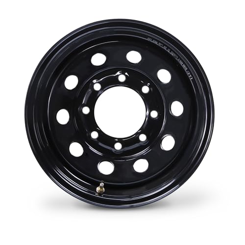 LIBRA 16X6 Heavy Duty Trailer Wheel 8X6.5" Black Mod Rim 4400lbs LCC-17061