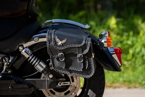 Dowco Willie & Max Compact Slant Saddlebags, 20L total capacity
