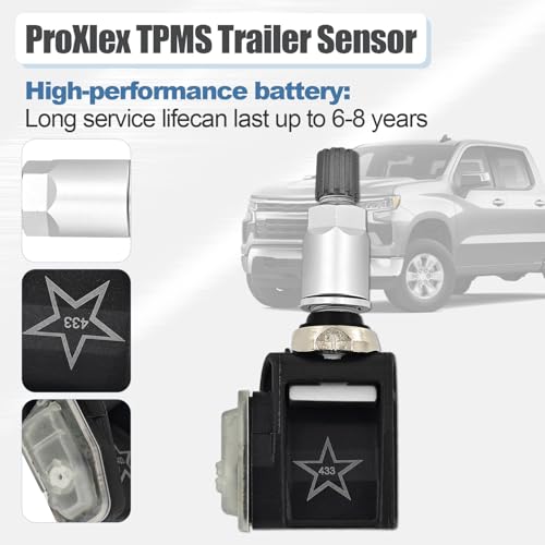 13545366 Set of 4 Trailer TPMS Sensors 433MHz Fit for GMC