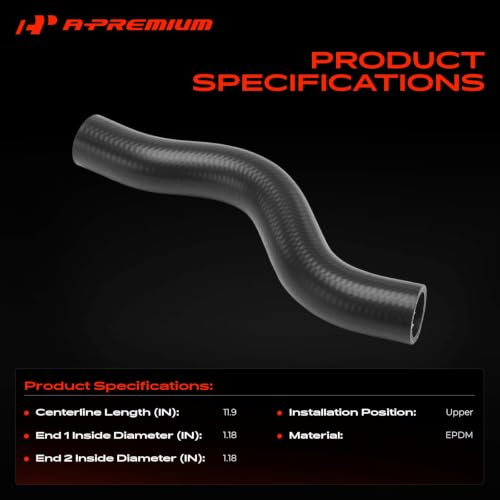 A-Premium Upper Engine Radiator Coolant Hose Compatible with Honda, Acura - style: Upper