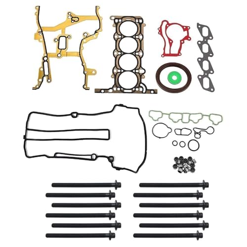 GXARTS Engine Full Head Gasket Kit w/Cylinder Head Bolts fit for Chevrolet Trax Sonic Cruze Limited HS26540PT-1 fit for Buick Encore 1.4L w/Timing Cover Gasket, Intake & Exhaust Manifold Gasket Set