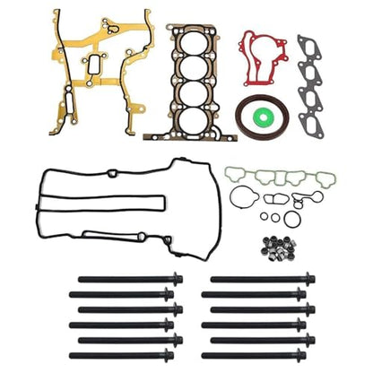 GXARTS Engine Full Head Gasket Kit w/Cylinder Head Bolts fit for Chevrolet Trax Sonic Cruze Limited HS26540PT-1 fit for Buick Encore 1.4L w/Timing Cover Gasket, Intake & Exhaust Manifold Gasket Set