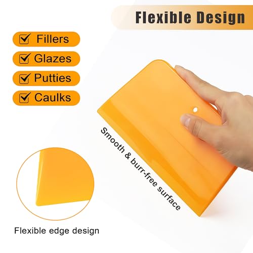 Body Filler Spreader Set,9PCS Reusable Plastic Auto Body Tools