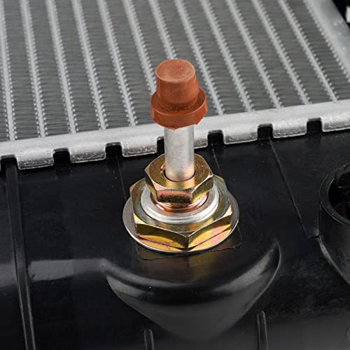 PHILTOP Automotive Replacement Engine Radiator for 1987-2006 Wrangler(w/o Quick Disconnect Fittings) External Transmission Oil Cooler Included - size: 1987-1995 1997-2006 Wrangler