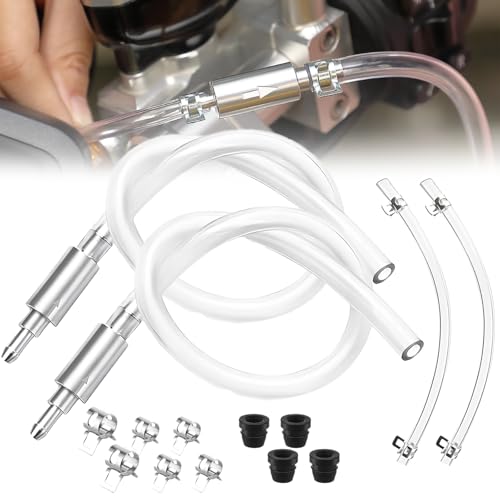 Brake Bleeder Hose, 2025 New One Way Check Valve Tube Bleeding Tool Kit for Car Motorcyle Clutch - Universal Hydraulic Brake Fluid Bleeder with Complete Kit (2 Set) - color: 2 Set