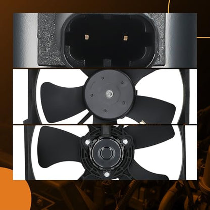 maXpeedingrods Radiator Cooling Fan Assembly for Mazda Miata L4 1.8L 1999-2005, BP4W15025 BP4W15140 - size: BP4W15025