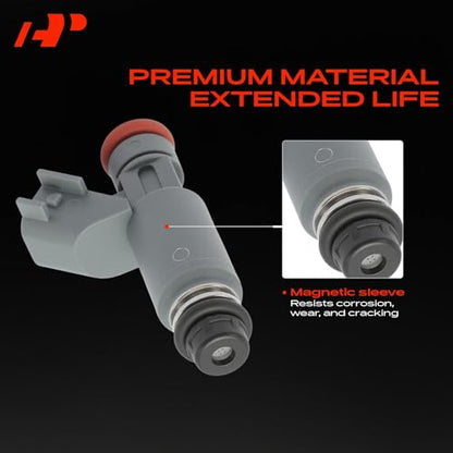A-Premium 4 Holes Fuel Injectors Set of 4 Compatible with Jeep