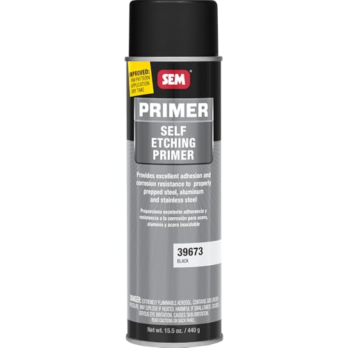 39673 - Aftermarket Replacement Self Etching Primer - 20oz Aerosol Can - Black Compatible with SEM