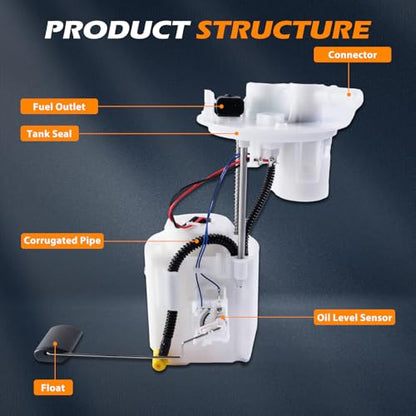 SP3303M Fuel Pump Module Assembly Suitable for Soul 2014-2015 L4 1.6L/2.0L Replacement 31110B2500, FG1898 - size: SP3303M-size: 43cm