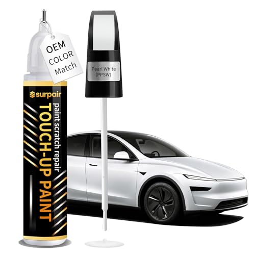 Pearl White PPSW Touch up Paint for Tesla Car Scratch Remover Pen - color: Pearl White (PPSW)