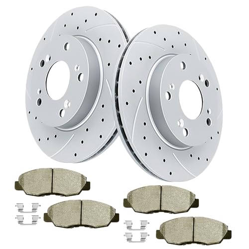 Acinoparts Front (10.31", 262mm) Brake Kit for Honda Civic 2006 2007 2008 - size: HMBK21602