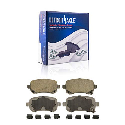 Detroit Axle - Rear Brake Kit for 2008-2012 Chrysler Town & Country - size: 3BP3700557/Kit