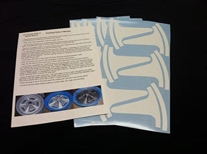 Replacement for Pontiac Firebird Rally II Wheel Paint Mask Stencil Kit for 15” rim