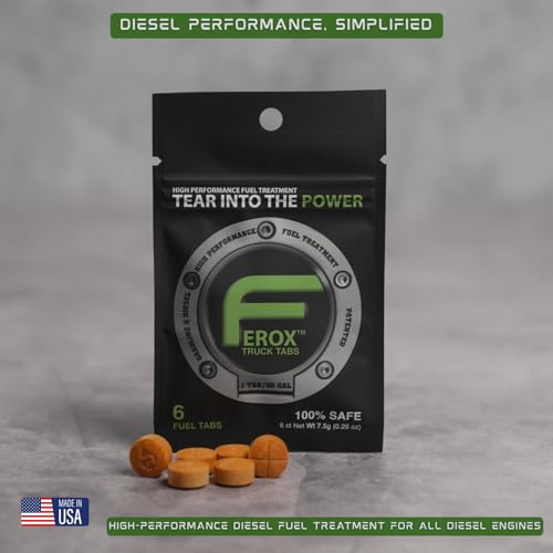 Ferox Fuel Catalyst for Trucks, Heavy-Duty Fuel Treatment for Diesel, Gas - size: Pack of 6 - Truck