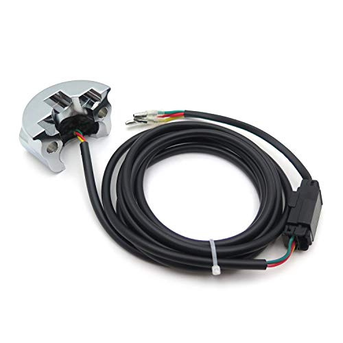 HTTMT- HTTMT Chrome 1" Handlebar Mounted Air Ride Switch Controller 3 Wire Compatible with Harley Davidson [P/N:TGHD-HBA006]