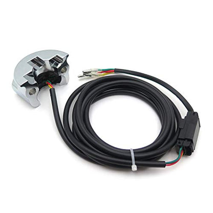 HTTMT- HTTMT Chrome 1" Handlebar Mounted Air Ride Switch Controller 3 Wire Compatible with Harley Davidson [P/N:TGHD-HBA006]
