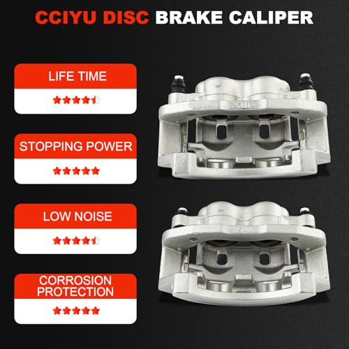 cciyu Rear Left & Right Disc Brake Calipers Assembly 18B4749 18B4748 - size: Rear[18B4749+18B4748]