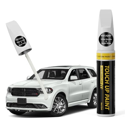 (White Knuckle/Bright White (PW7/GW7) Car Touch Up Paint for Dodge Ram - color: White Knuckle / Bright White (PW7/GW7) for 2025 RAM 1500/2024 RAM 1500/2023 RAM 1500/2025 RAM 2500/2024 RAM 2500/2025 RAM 3500
