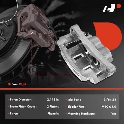 A-Premium Front Right Passenger Disc Brake Caliper with Bracket - style: Front Passenger