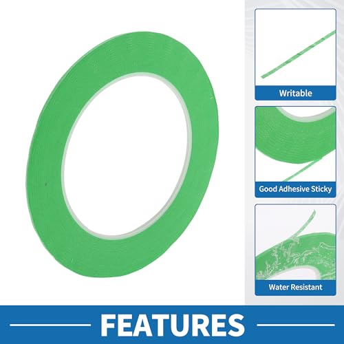 Painters Tape Easy Removal Fine Width 1.5mm Tape 0.06 Inches x 52.5 Yards Green - color: Green, size: 0.06 Inches x 52.5 Yards