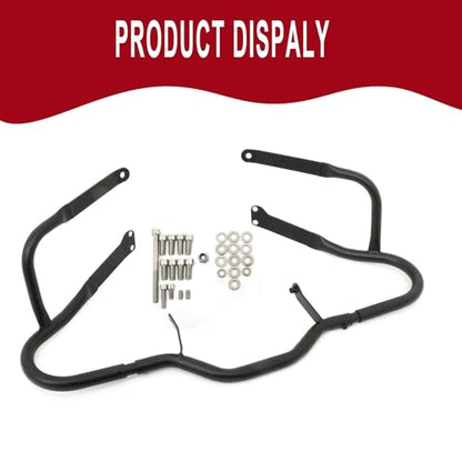 Worldmotop Engine Guard Highway Crash Bar Protector Replacement for BMW R1200RT R 1200RT 2004-2013 - size: Front-black
